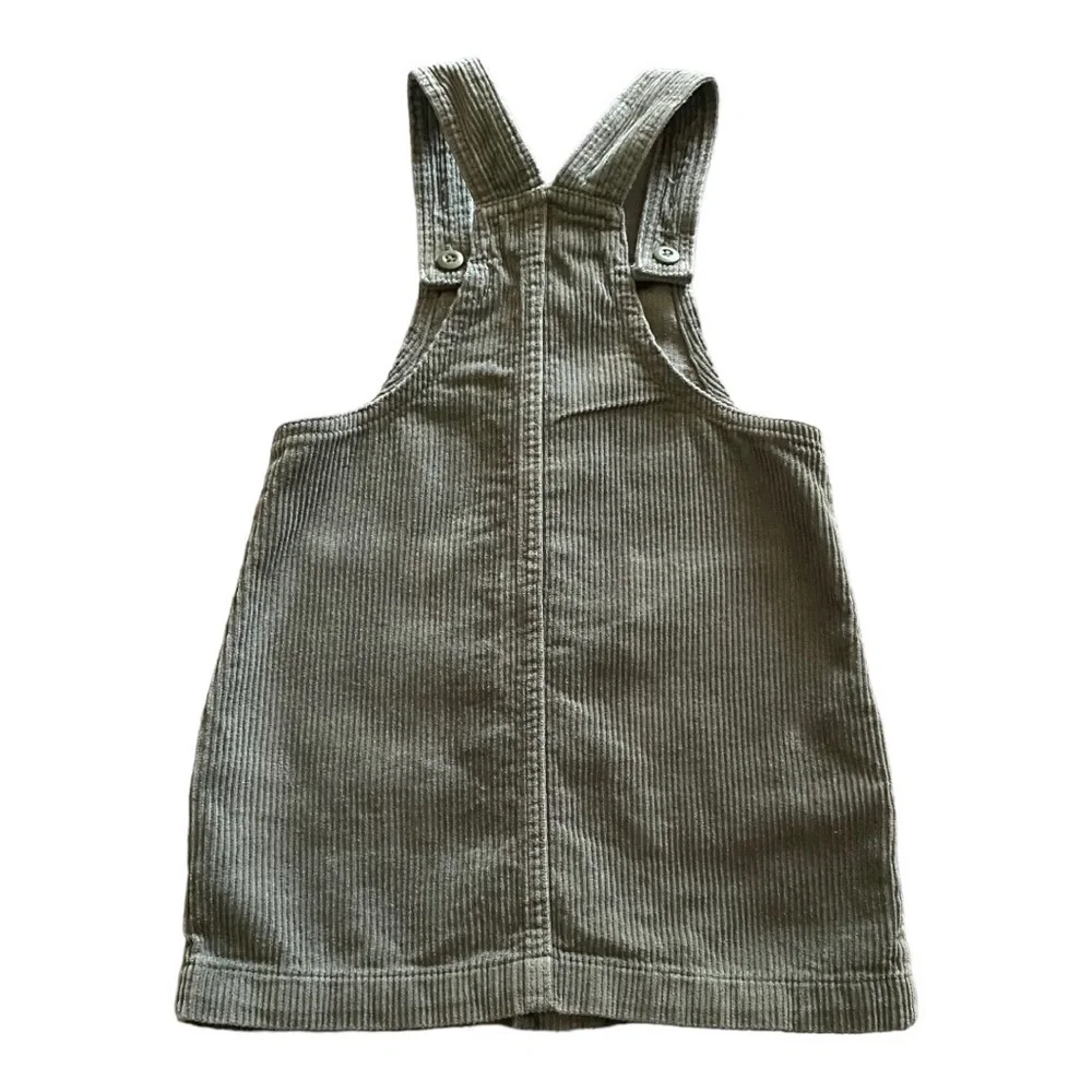 GIRLS SIZE 5 OUTFIT-CHILDRENS PLACE CORDUROY JUMPER WITH WHITE TOP